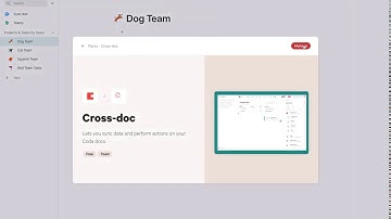 Coda Cross doc and Cross-doc Actions Example