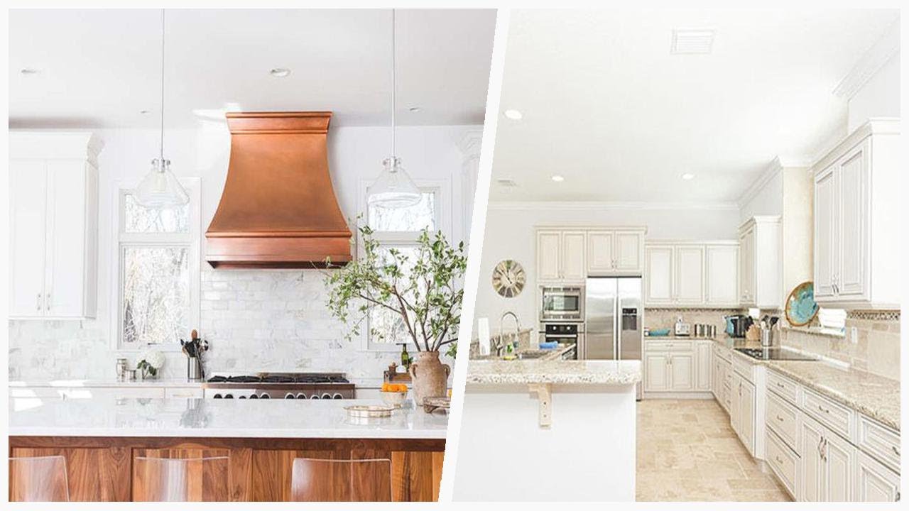 Elegant White Kitchen Ideas with Stone Backsplashes | Designer CheatSheet