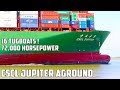 Refloating the CSCL Jupiter 14th of August 2017