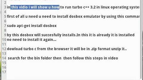 How to install and use turbo c++ 3.2 in linux lite or ubuntu