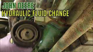 HYDRAULIC FLUID CHANGE ON THE TRACTOR AND PROBLEMS PT1