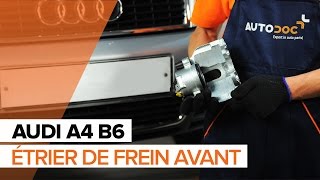 Comment remplacer un étrier de frein avant sur une AUDI A4 B6 TUTORIEL | AUTODOC