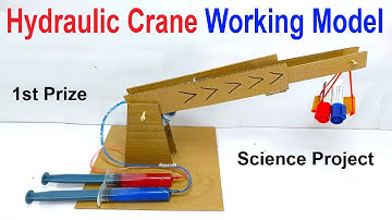 hydraulic crane working model for science project exhibition - diy - diypandit | DIY pandit
