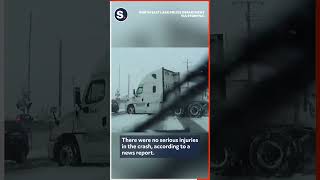 Train Slams Into FedEx Truck