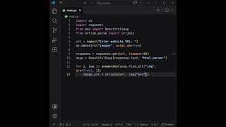 Download images from a webpage automatically using Python.              #Python #programming #coding Update