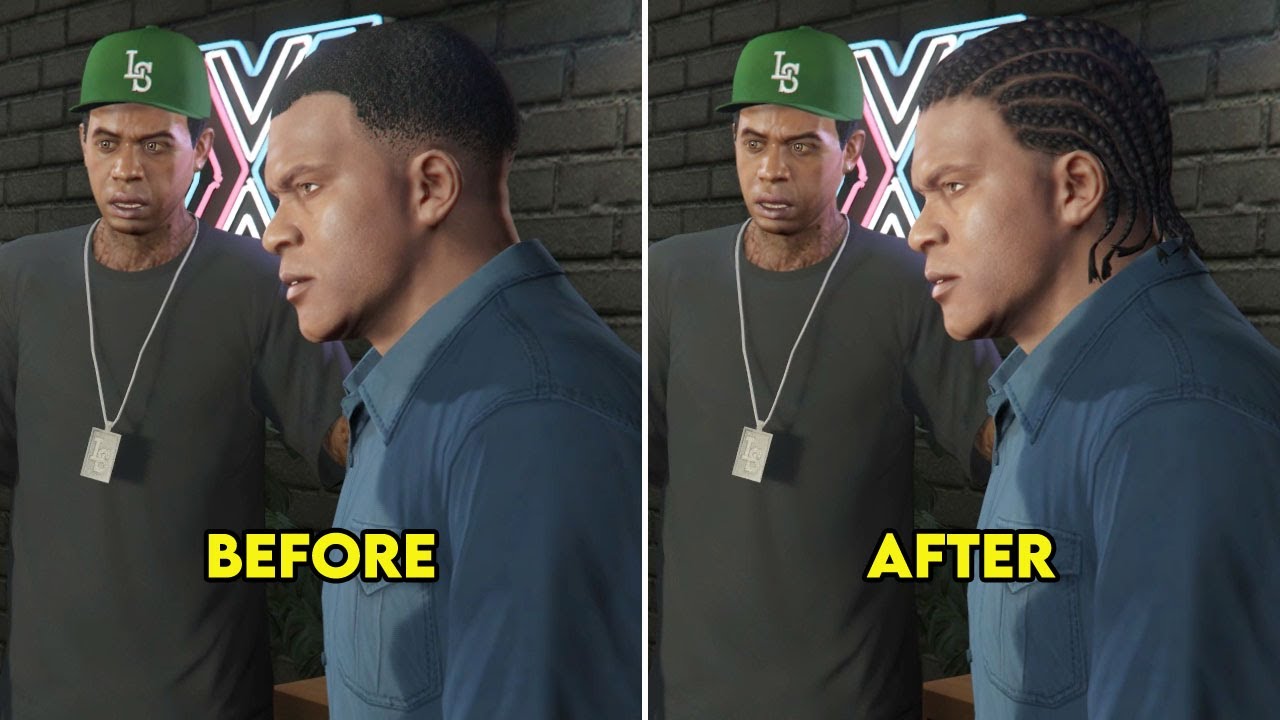 What Happens if Franklin Gets A Haircut Before "Repossession"? - GTA 5 (Alternate Dialogue)