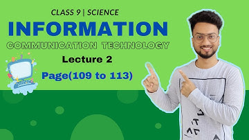 Information Communication Technology Class 9 | Class 9 Science | Lec 2 | Maharashtra Board