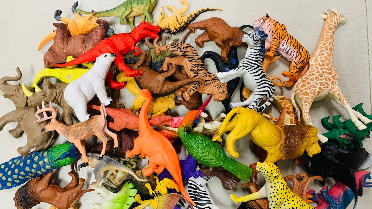 Satisfying Video || Relaxation Dinosaur & animal toy tapping sounds ASMR || no talking