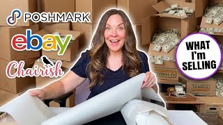What I Sell On Poshmark Ebay & Chairish Reseller Ship With Me