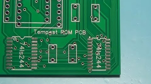 1980 Atari Tempest Arcade PCB Repair Plus Single ROM PCB Test and Release  -  3-7-2024