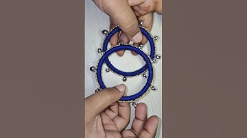 How to Make Thread Bangle! DIY for Navratri & Diwali 🎆 karwachauth
