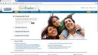 How to Use: American Factfinder