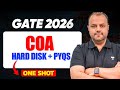 COA Hard Disk One Shot for GATE 2026  PYQs &amp; Concepts | Bharat Acharya Sir