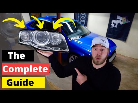 How to take apart your headlight - B7 A4 S4 RS4 - Audi Lens Removal & More!
