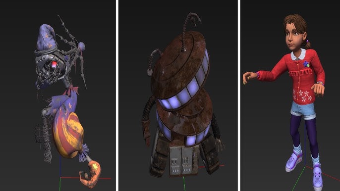 Mascots (ALL of them) fnaf ruin - Download Free 3D model by jakss