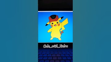 Draw Pikachu using Python #python #shorts #pikachu #viral #coding #cartoon #graphicdesign #programmi