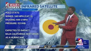 Daily rain shower chances for southeast Utah with lingering monsoonal moisture
