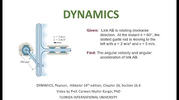 DYNAMICS. Example 16.4.1 Absolute velocities and accelerations