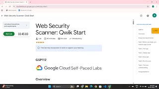 Web Security Scanner: Qwik Start | #GSP112 | #qwiklabs | #arcade 🔒🌐