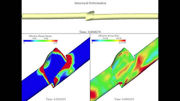 Detonation in an aluminum pipe (fluid-structure interaction with fracture)