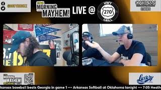 Morning Mayhem with David Bazzel and Roger Scott is LIVE from HWY 270 Grill in Poyen!