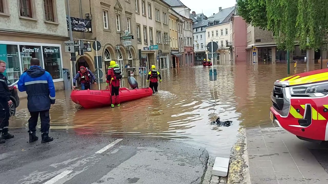 ECHTERNACH-LUXEMBOURG: Inondation  du 15 juillet 2021