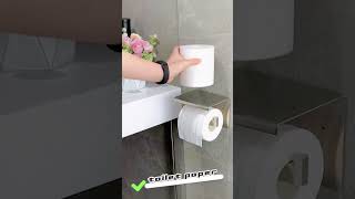 Toilet Paper Holder With Shelf 123L