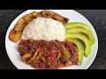 HOW TO MAKE JAMAICAN CORNED BEEF & WHITE RICE