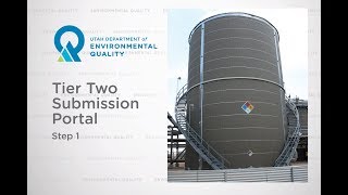 Using the Tier Two Submission Portal: Step 1