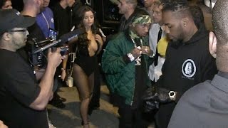 EXCLUSIVE - Tyga and girlfriend Demi Rose showing off ample assets in Cannes