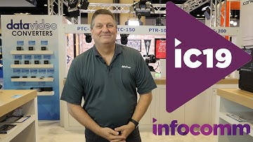 New Datavideo Products at InfoComm 2019: Robotic Pan Tilt Head, HDBaseT Mobile Studio