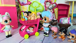 DOLLS LOL SURPRISE KINDERGARTEN AND KINDER SURPRISES cartoons collection of Old episodes Darinelka