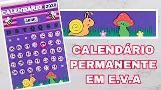 CALENDÁRIO PERMANENTE EM E.V.A