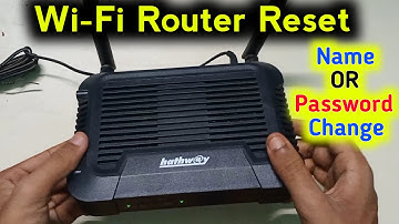 WiFi Router Reset kaise kare | Hathway WiFi Router Reset kaise Kare | wifi password change