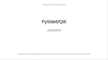 Hamilton 2022/10/10: PySide6/Qt6
