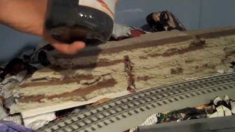 How to make Rock Faces on a model railroad.