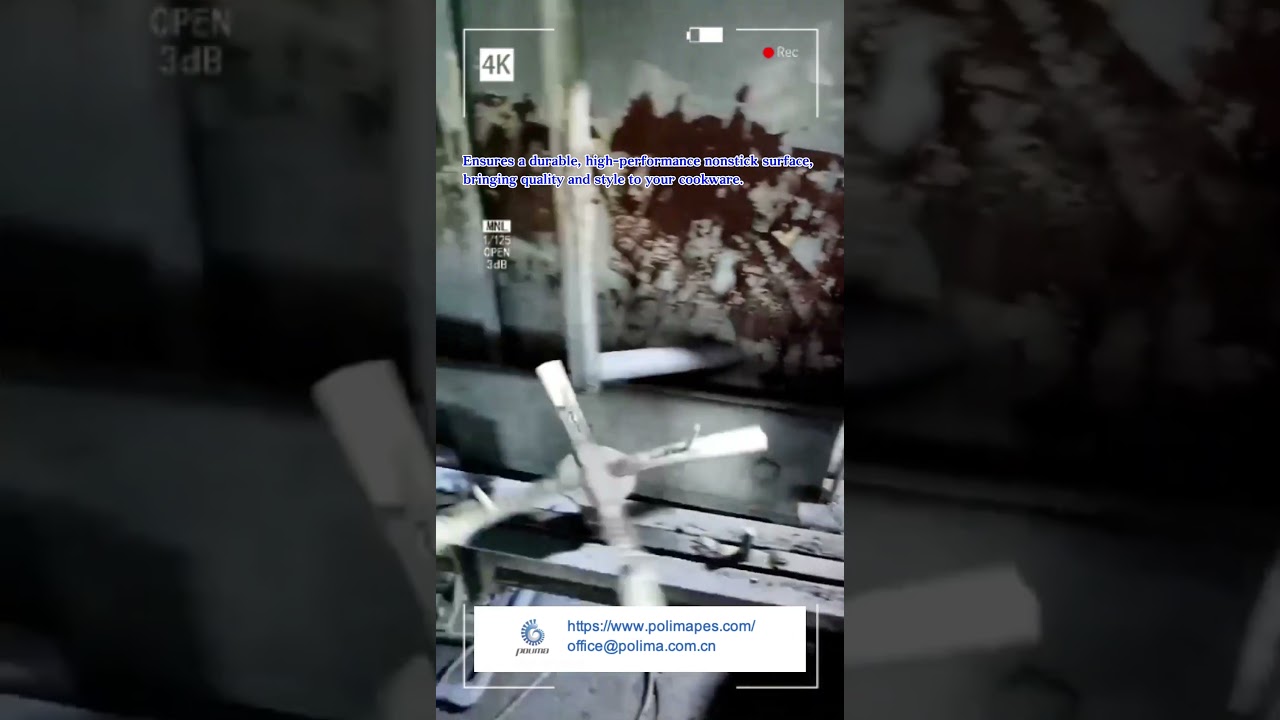 POLIMA Ceramic Coating on Frying Pans – Precision in Every Spray!