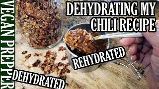 Dehydrating & Rehydrating Leftover Vegan Chili: What Recipes Dehydrate Best (Recipe Link Included)