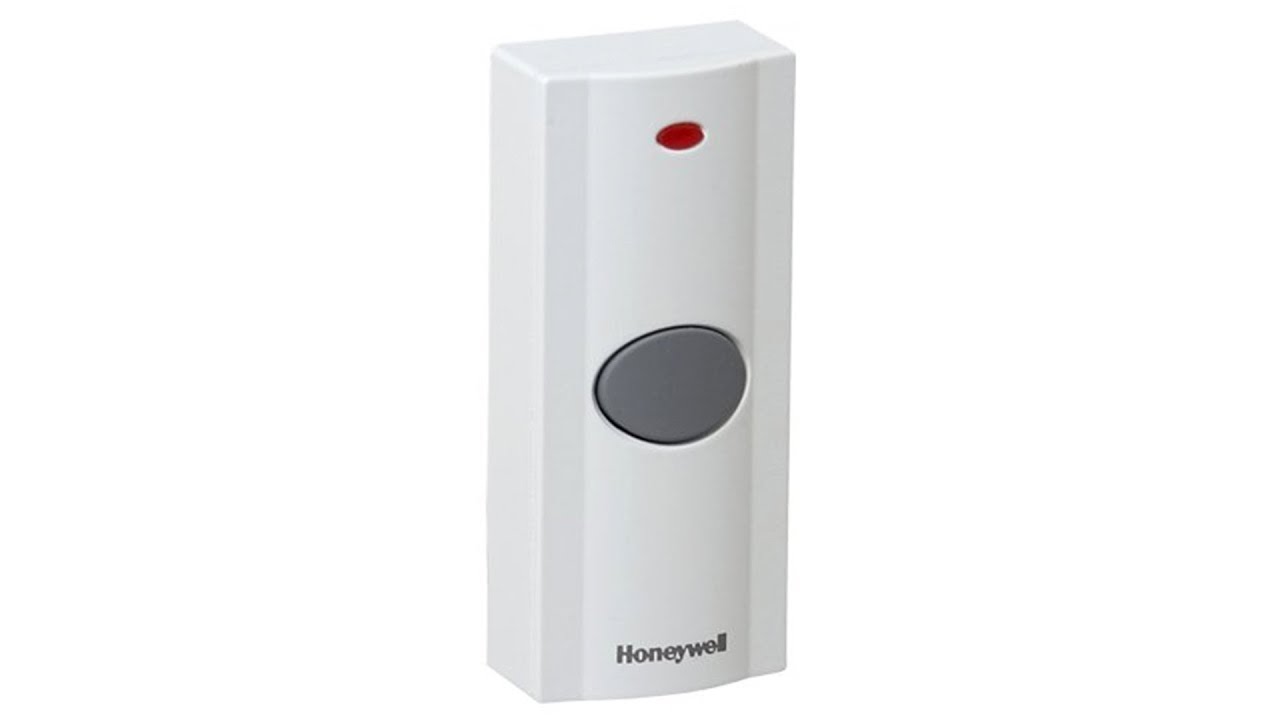 Honeywell Portable Door Chime Surface Mount Push Button - White