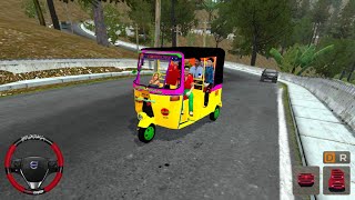 Indian Tuk Tuk Auto Rickshaw Driving Games - Offroad Drive 😱 | Bus Simulator Indonesia Gameplay  screenshot 1