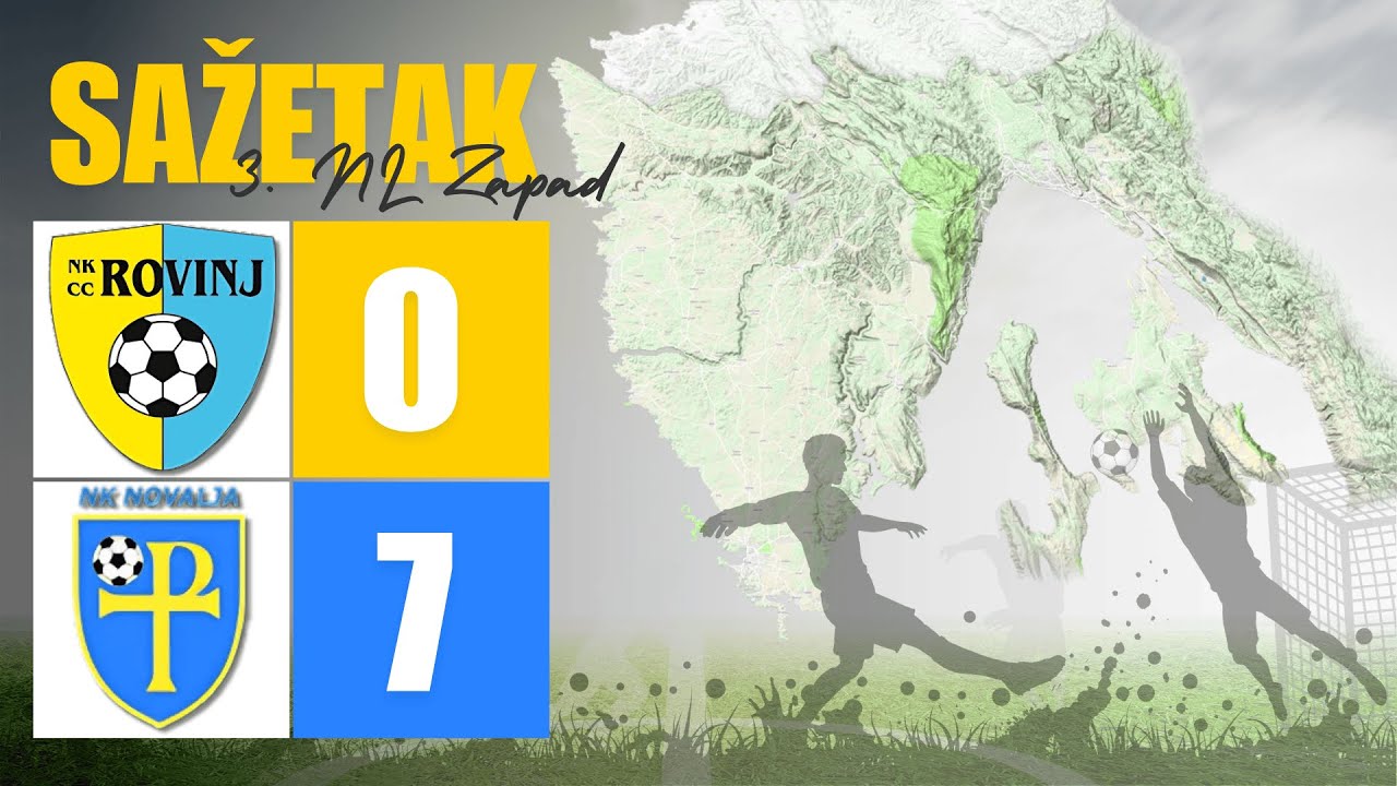 3.NL ZAPAD | 19.kolo | NK Rovinj v NK Novalja | 0:7