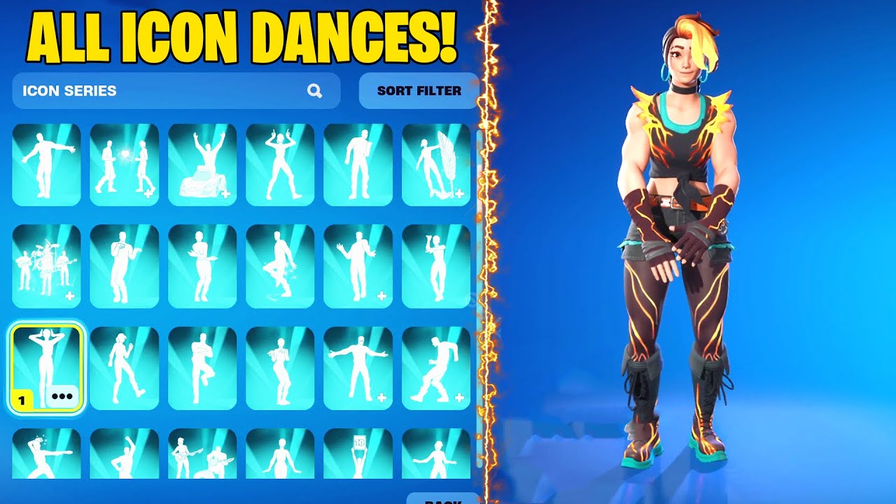 ALL ICON SERIES EMOTES & DANCES IN FORTNITE! (New Skins) 