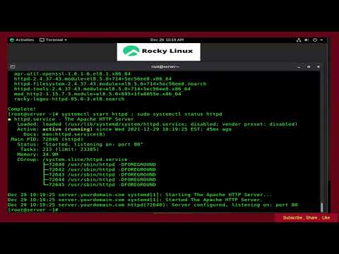 Rocky Linux 8.5 - Disable Default Apache “Welcome Page”