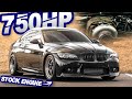 750HP BMW 335i on STOCK MOTOR GAPS Domestics on the Street! (Stick Shift + Single Turbo)