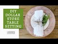 Faux Terra Cotta DIY Table Setting with Dollar Store Plates