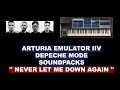 Depeche Mode '' Never Let Me Down Again '' Arturia Emulator IIV Depeche Mode Sound Packs