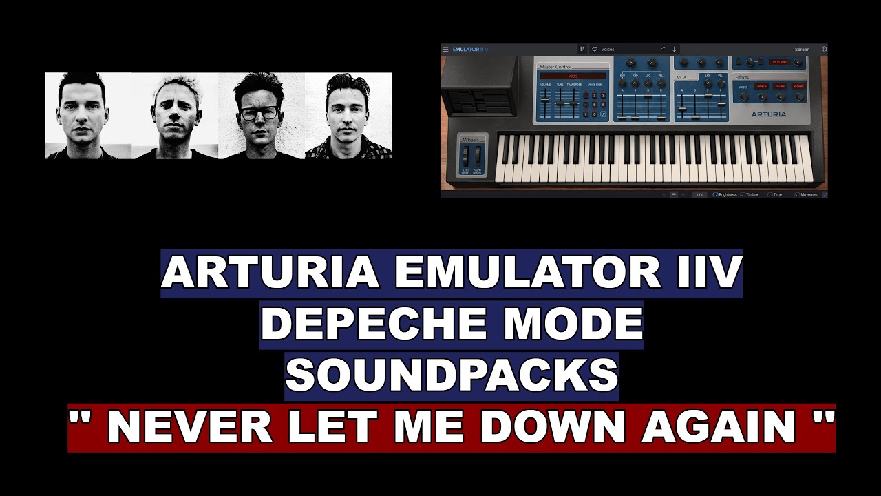 Depeche Mode '' Never Let Me Down Again '' Arturia Emulator IIV Depeche Mode Sound Packs