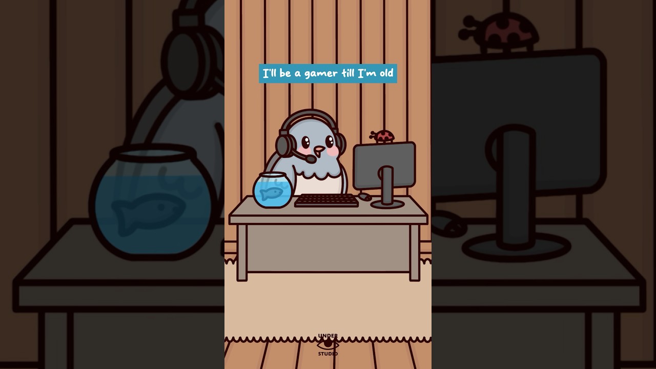 Gaming Brings Us Together 🐦 Birdie & Fishie | Parody Animation | Original Audio: DadVibez Gaming