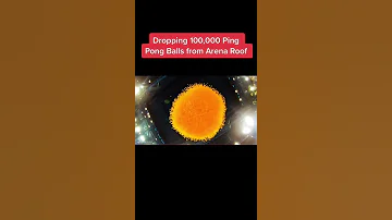 Dropping 100 000 Ping Pong Balls From Arena Roof Tiktok Crazy Epic 