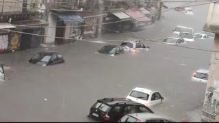 Реки вышли из берегов и затопили дома в Сараево Катаклизмы за день #Катаклизмы #наводнение #сараево